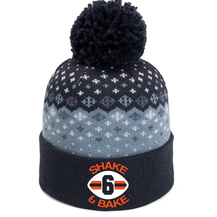 Shake & Bake Cleveland Footbal The Baniff Cuffed Pom Beanie