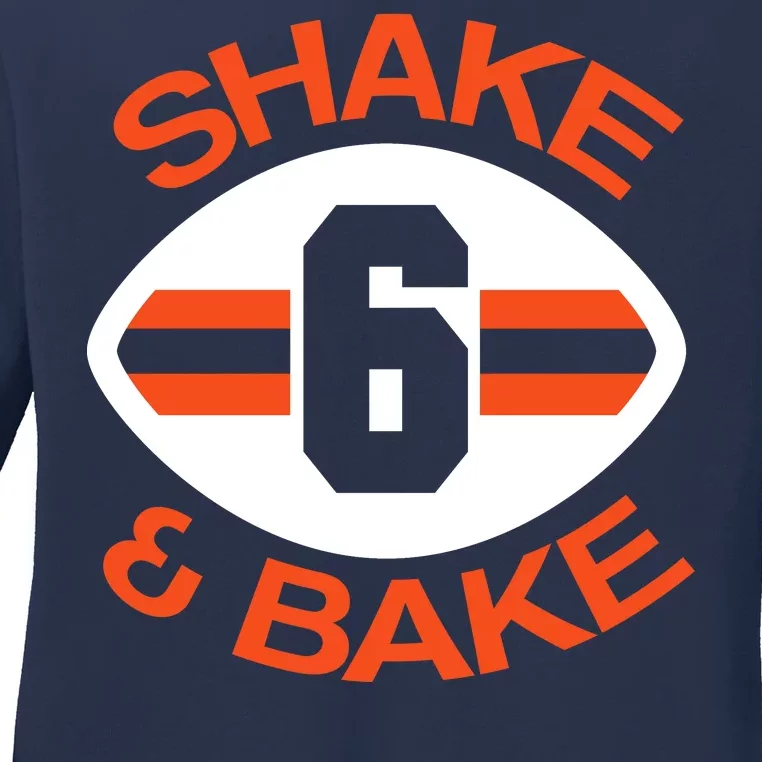 Shake & Bake Cleveland Footbal Ladies Long Sleeve Shirt