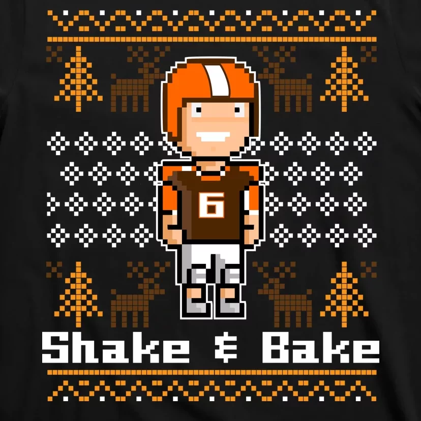 Shake & Bake Football Ugly Christmas Sweater T-Shirt