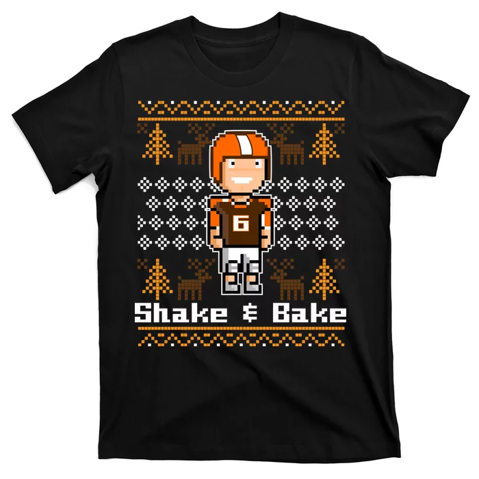 Shake & Bake Football Ugly Christmas Sweater T-Shirt