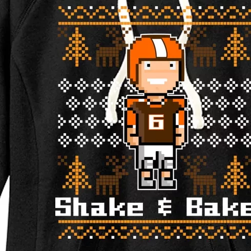 Shake & Bake Football Ugly Christmas Sweater Women's Fleece Hoodie