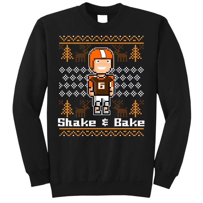 Shake & Bake Football Ugly Christmas Sweater Tall Sweatshirt