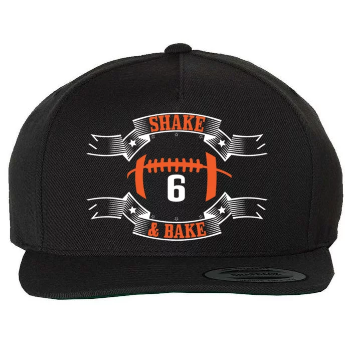 Shake and Bake No. 6 Football Wool Snapback Cap