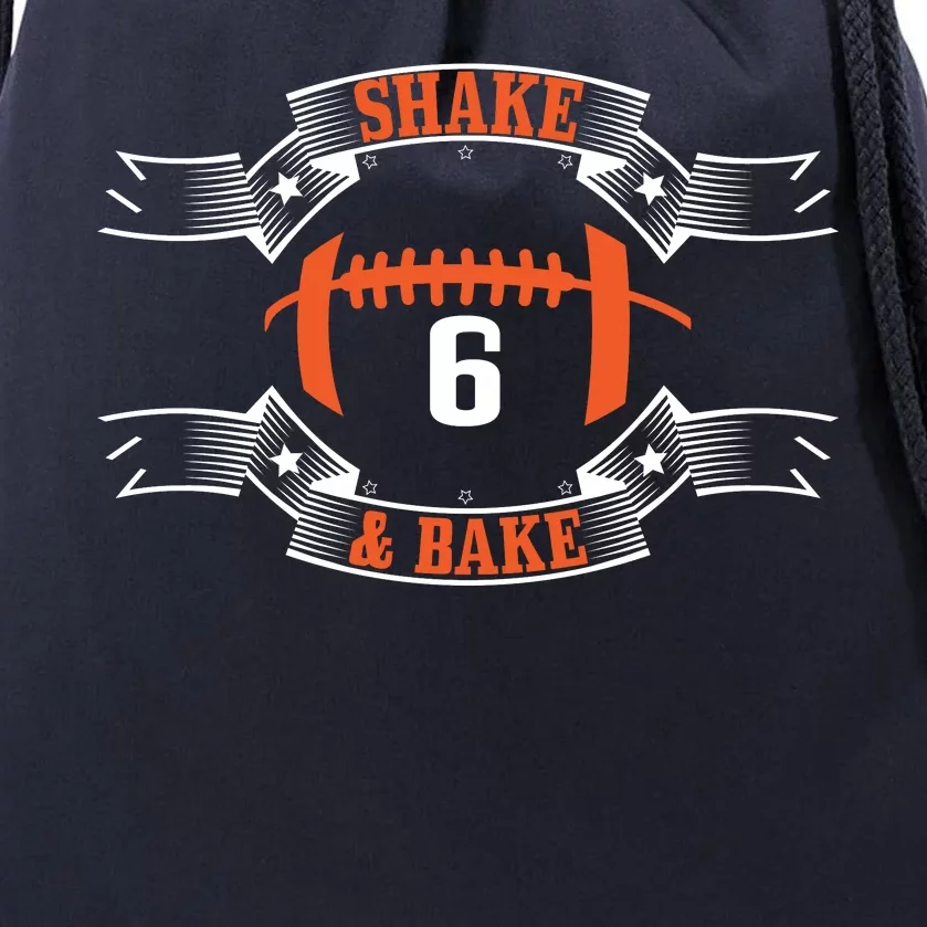 Shake and Bake No. 6 Football Drawstring Bag