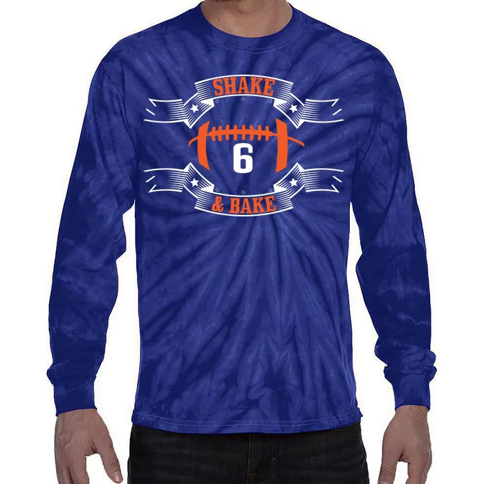 Shake and Bake No. 6 Football Tie-Dye Long Sleeve Shirt