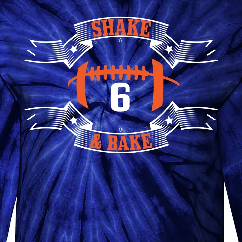 Shake and Bake No. 6 Football Tie-Dye Long Sleeve Shirt