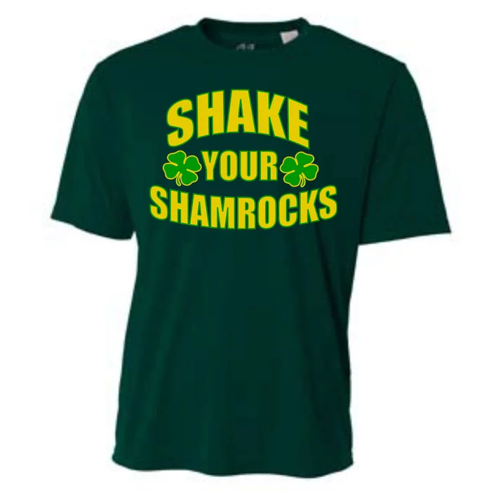 Shake Your Shamrocks Funny St Patricks Day Cooling Performance Crew T-Shirt