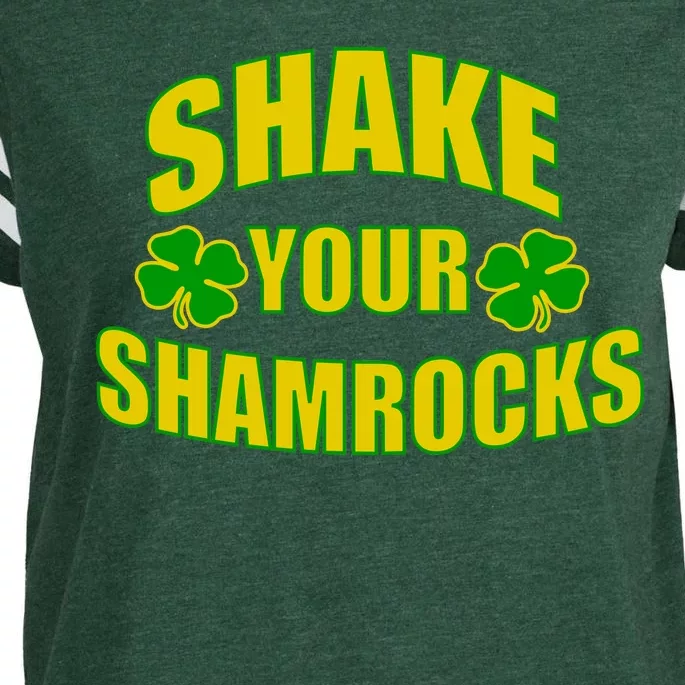 Shake Your Shamrocks Funny St Patricks Day Enza Ladies Jersey Football T-Shirt