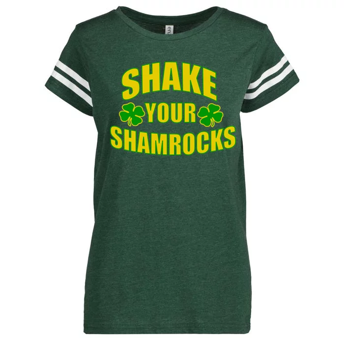 Shake Your Shamrocks Funny St Patricks Day Enza Ladies Jersey Football T-Shirt