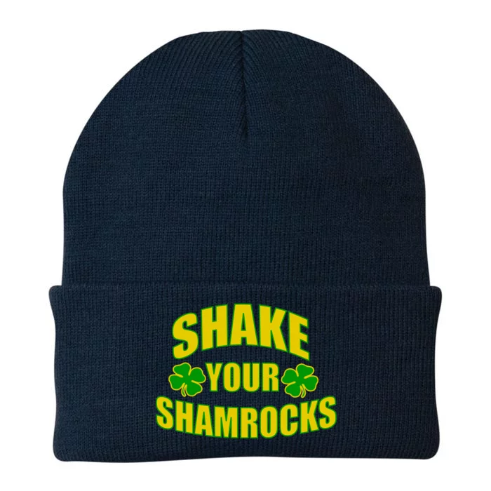 Shake Your Shamrocks Funny St Patricks Day Knit Cap Winter Beanie