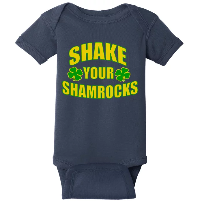 Shake Your Shamrocks Funny St Patricks Day Baby Bodysuit