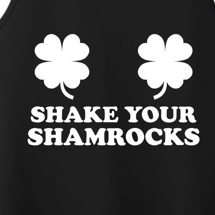 Shake Your Shamrocks St. Patrick's Day Clover Performance Tank