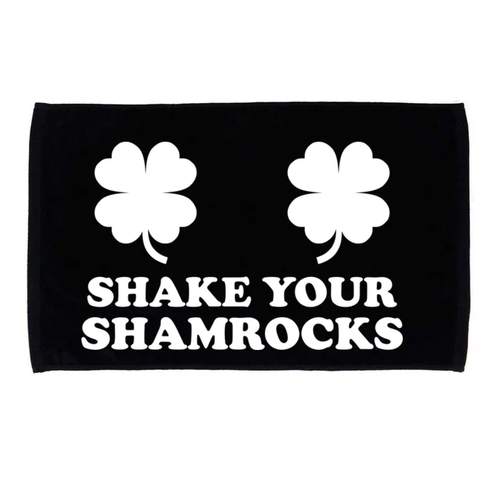 Shake Your Shamrocks St. Patrick's Day Clover Microfiber Hand Towel