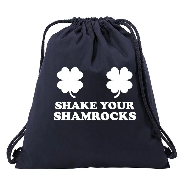 Shake Your Shamrocks St. Patrick's Day Clover Drawstring Bag