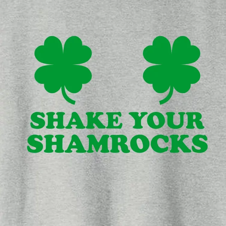 Shake Your Shamrocks St. Patrick's Day Clover Women's Crop Top Tee