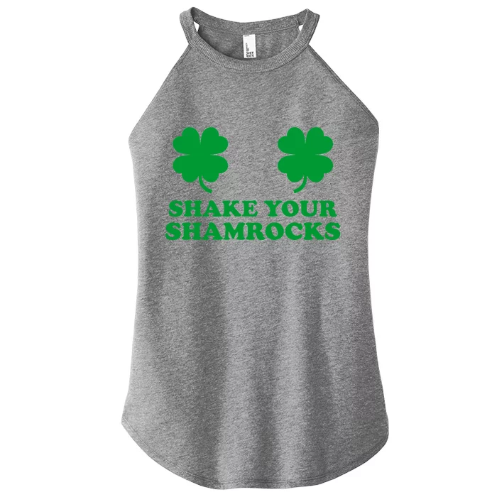 Shake Your Shamrocks St. Patrick's Day Clover Women’s Perfect Tri Rocker Tank