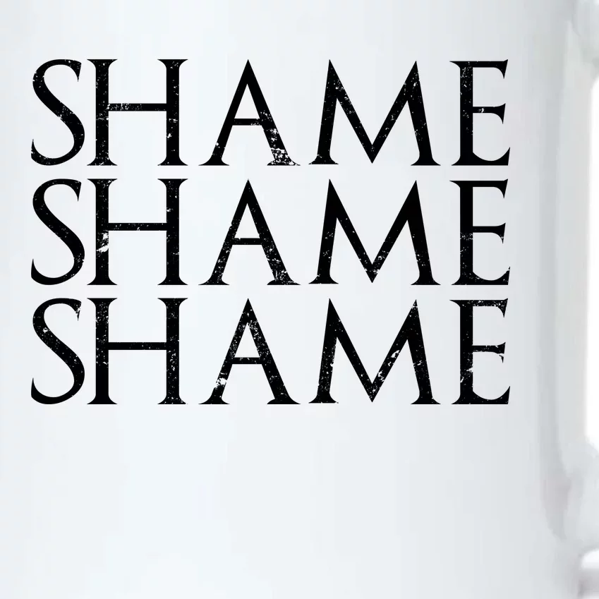 Shame Shame Shame Black Color Changing Mug