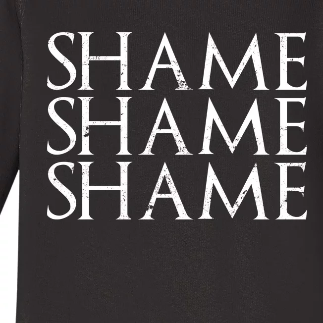 Shame Shame Shame Baby Long Sleeve Bodysuit