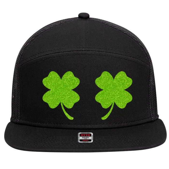 Shamrock Censors Boobs 7 Panel Mesh Trucker Snapback Hat