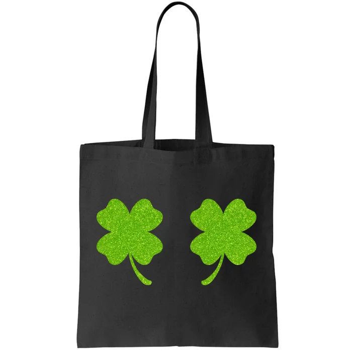 Shamrock Censors Boobs Tote Bag