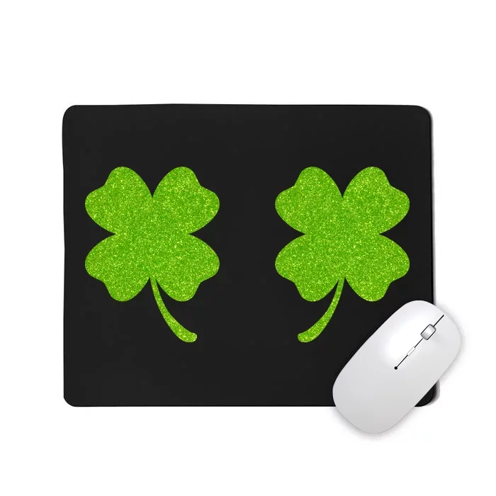 Shamrock Censors Boobs Mousepad