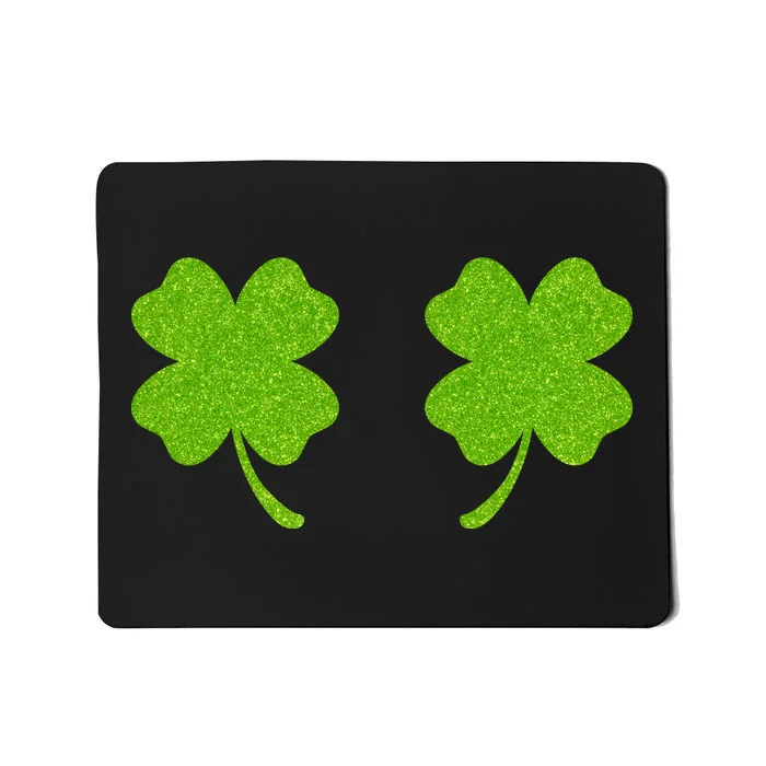 Shamrock Censors Boobs Mousepad