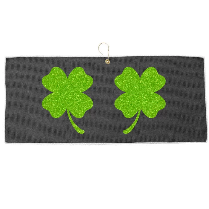 Shamrock Censors Boobs Large Microfiber Waffle Golf Towel