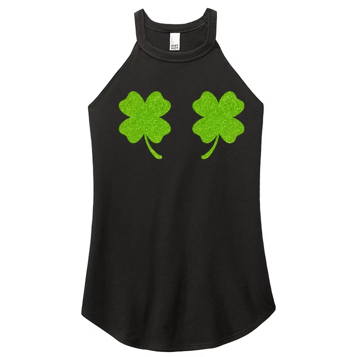 Shamrock Censors Boobs Women’s Perfect Tri Rocker Tank