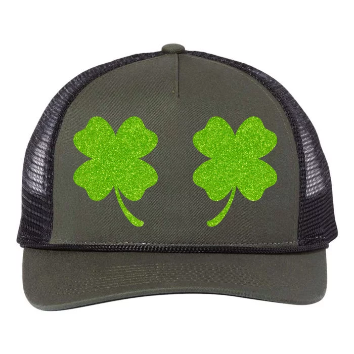 Shamrock Censors Boobs Retro Rope Trucker Hat Cap