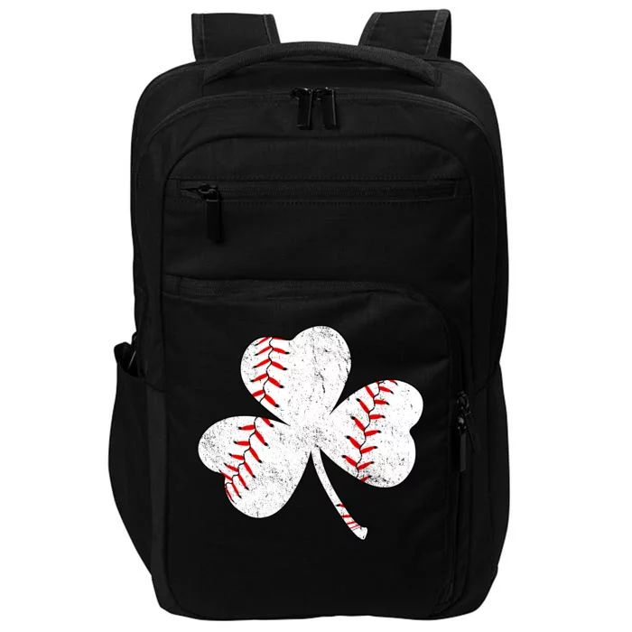 Shamrock Clover Leaf Baseball Impact Tech Backpack