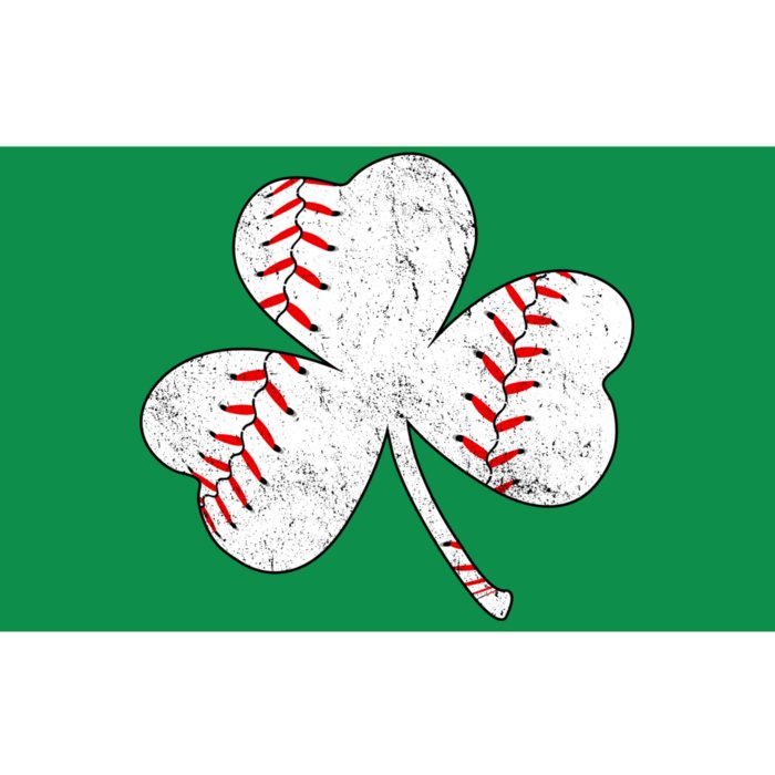 Shamrock Clover Leaf Baseball Bumper Sticker