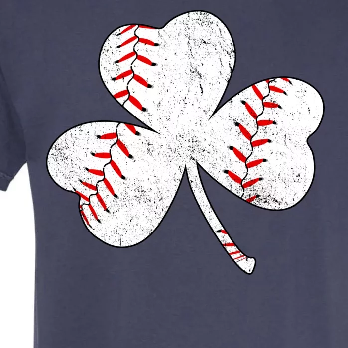 Shamrock Clover Leaf Baseball Garment-Dyed Heavyweight T-Shirt