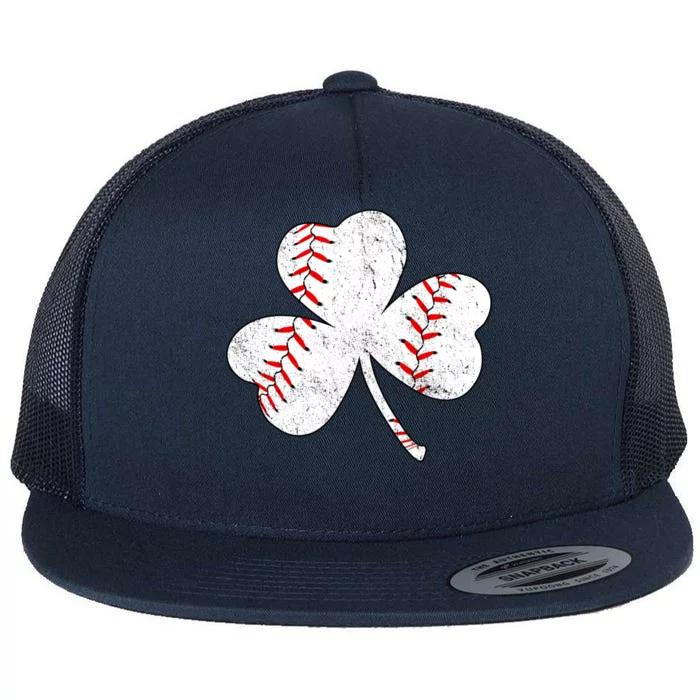 Shamrock Clover Leaf Baseball Flat Bill Trucker Hat