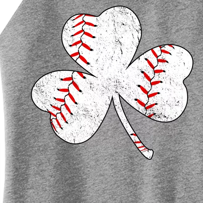 Shamrock Clover Leaf Baseball Women’s Perfect Tri Rocker Tank