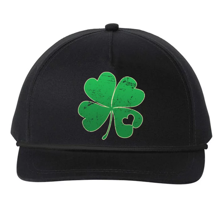 Shamrock Heart Snapback Five-Panel Rope Hat