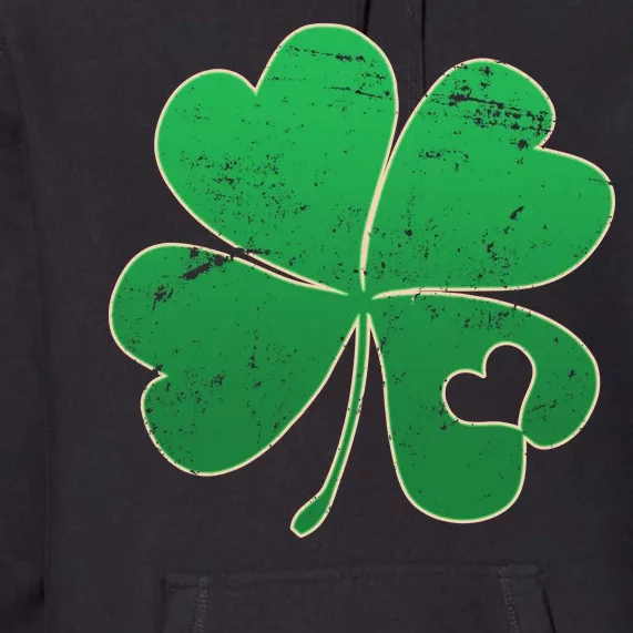 Shamrock Heart Premium Hoodie