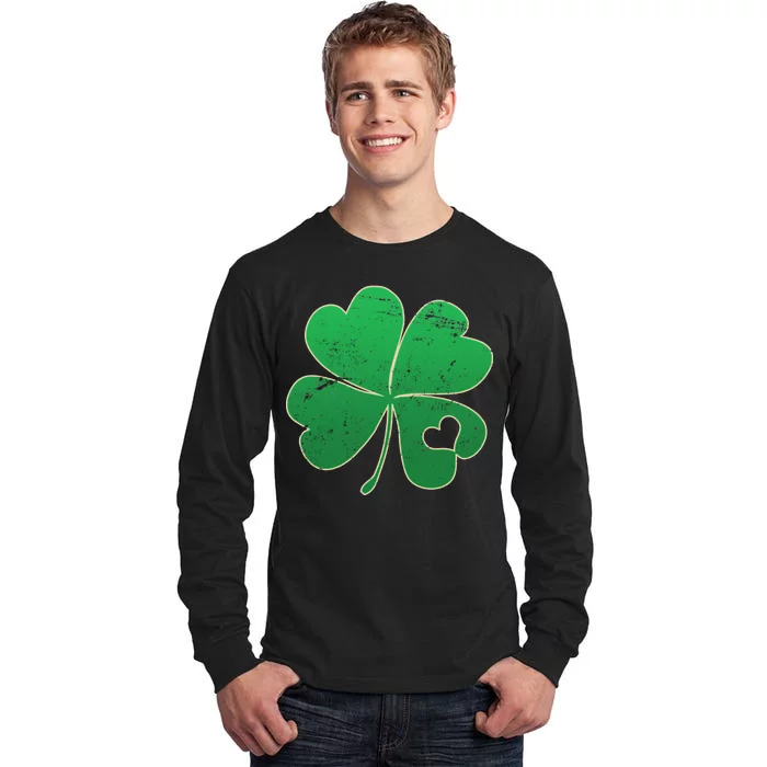 Shamrock Heart Tall Long Sleeve T-Shirt