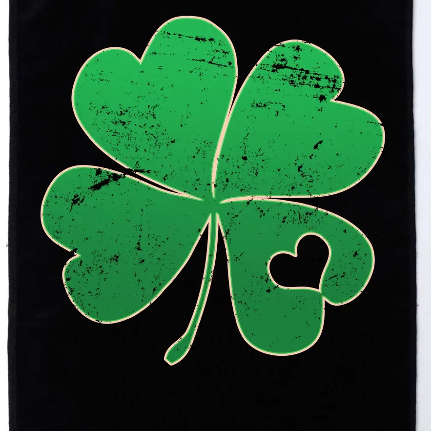 Shamrock Heart Platinum Collection Golf Towel