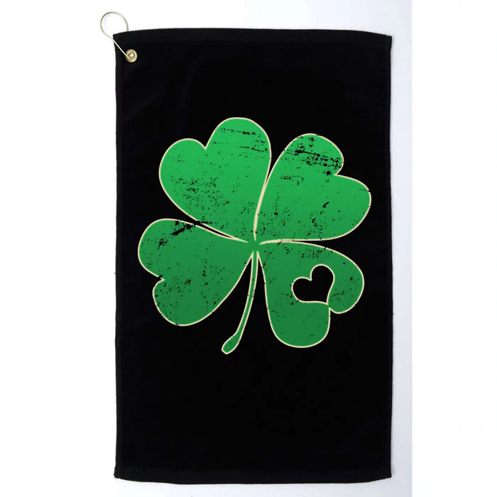 Shamrock Heart Platinum Collection Golf Towel