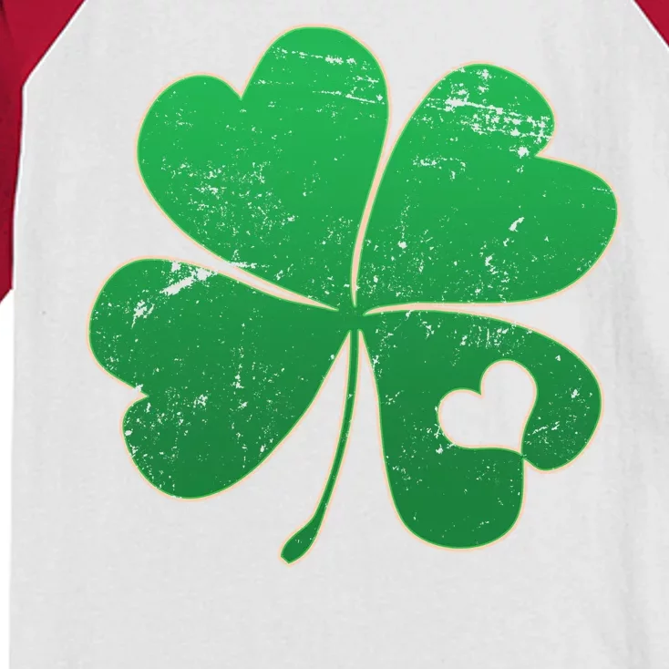 Shamrock Heart Kids Colorblock Raglan Jersey