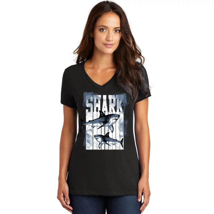 Shark Women's V-Neck T-Shirt