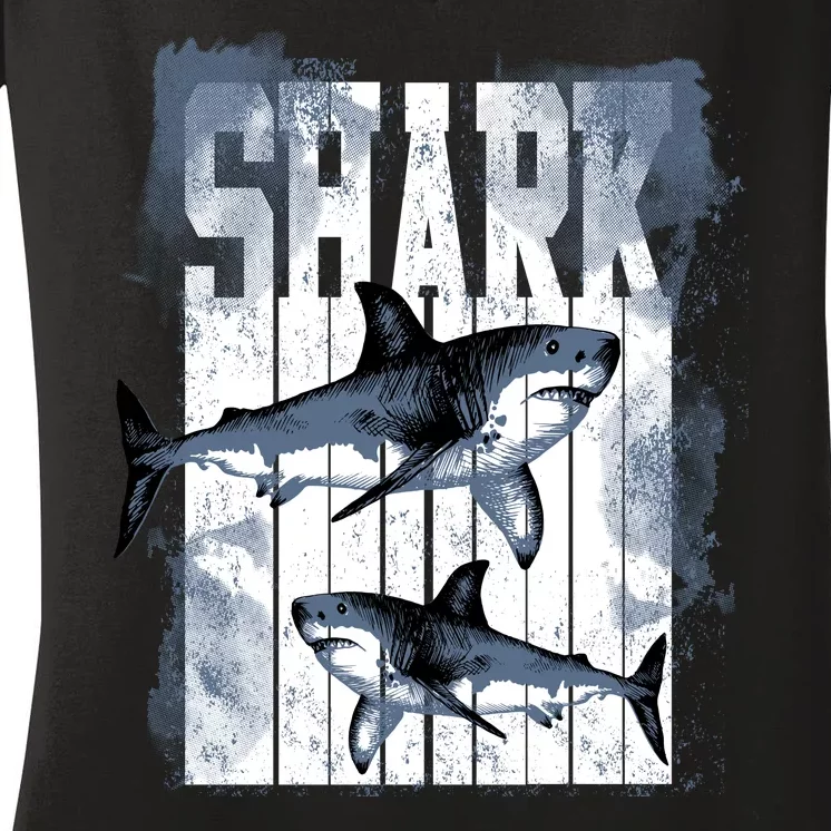 Shark Women's V-Neck T-Shirt