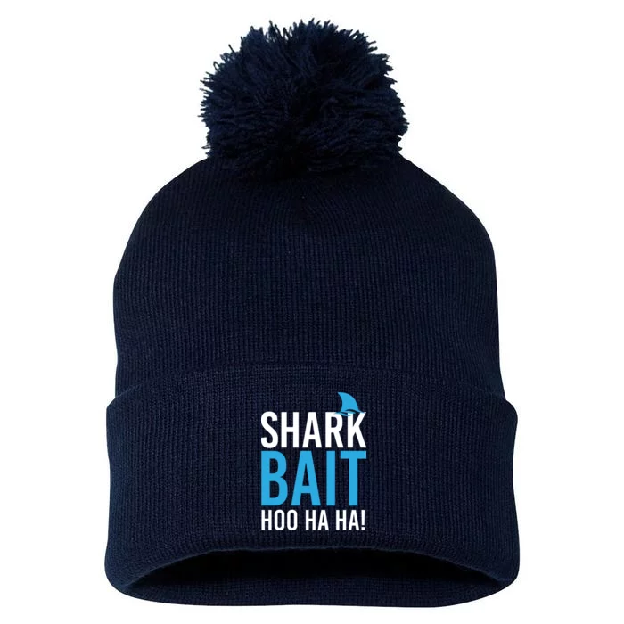 Shark Bait Ho Ha Ha Pom Pom 12in Knit Beanie