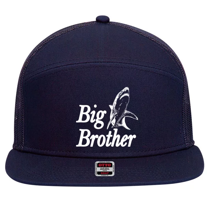 Shark Big Brother Logo 7 Panel Mesh Trucker Snapback Hat