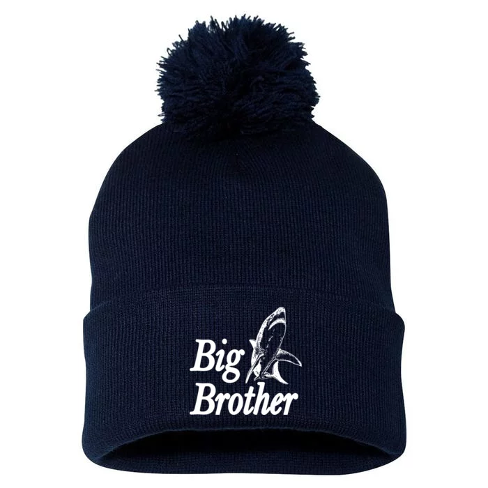 Shark Big Brother Logo Pom Pom 12in Knit Beanie