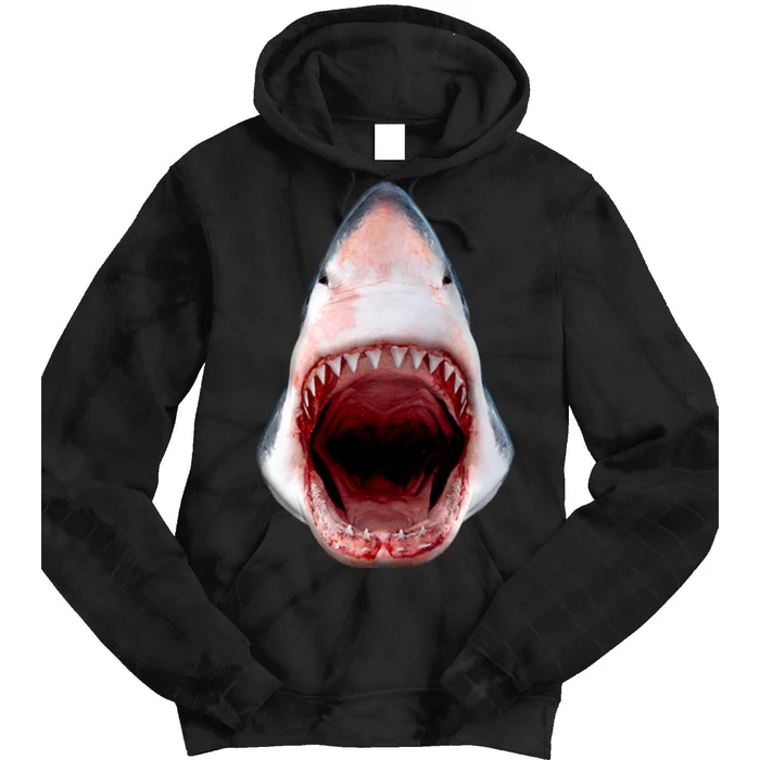 Shark Bite Close Up 3D Tie Dye Hoodie