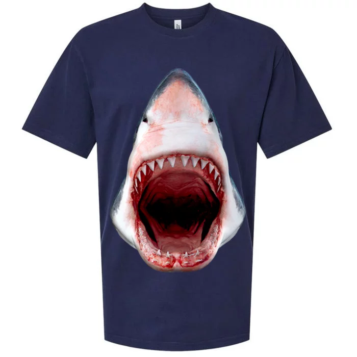 Shark Bite Close Up 3D Sueded Cloud Jersey T-Shirt