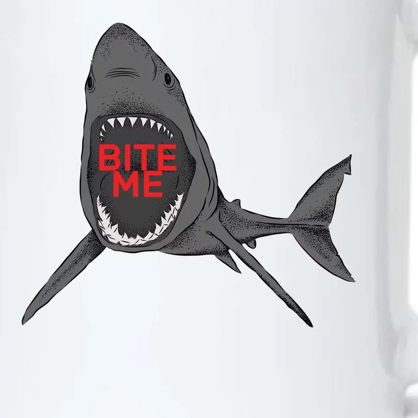 Shark Bite Me Black Color Changing Mug