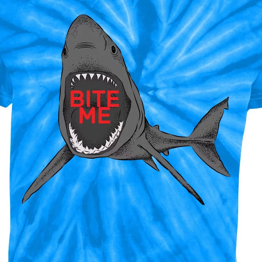 Shark Bite Me Kids Tie-Dye T-Shirt