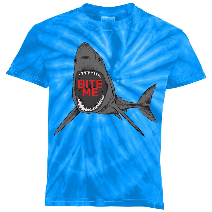 Shark Bite Me Kids Tie-Dye T-Shirt